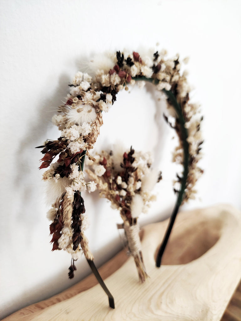 Boho Earring Bridal Shower | Brown White Boutonniere