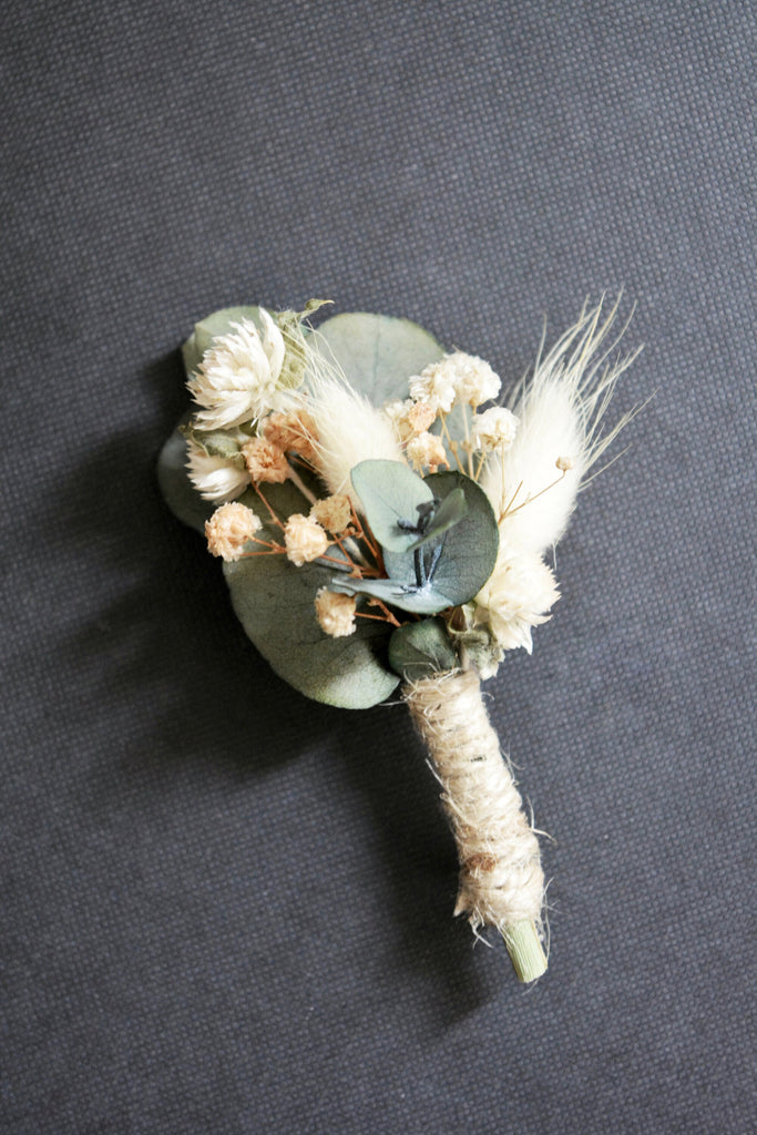 Wedding Bouquet Eucalyptus Set | Bridal Bouquet Blush Nude