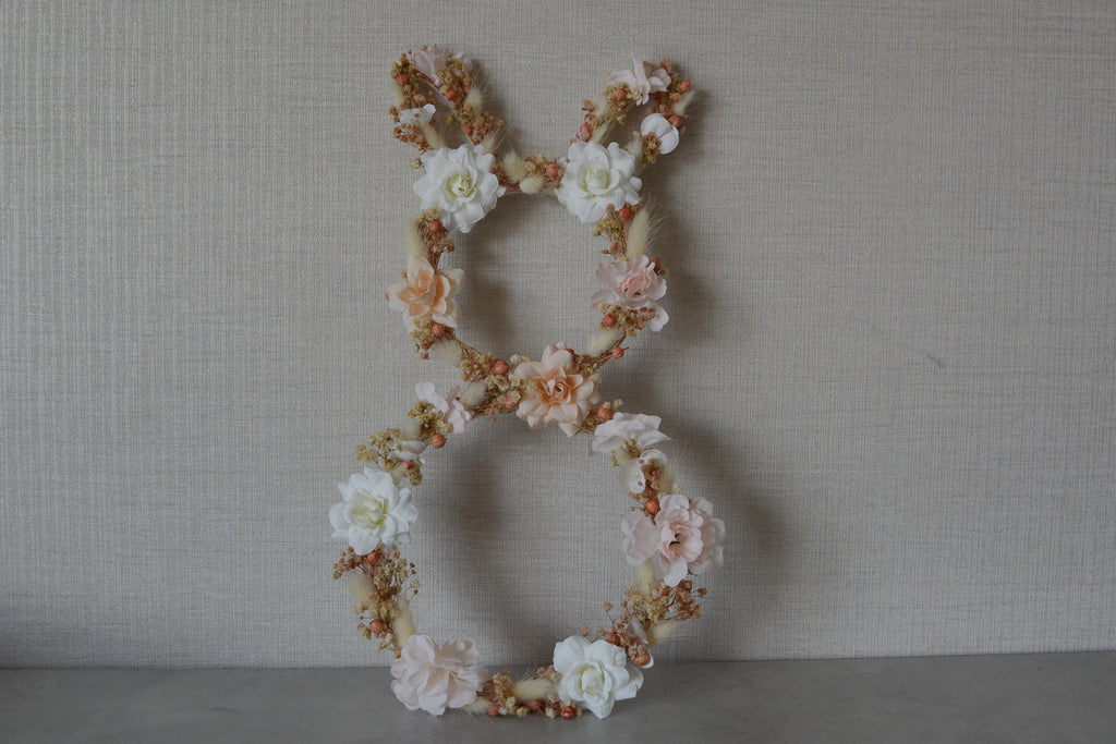 Baby Nursery Wall Decoration l Bunny Wreath for Baby's Room