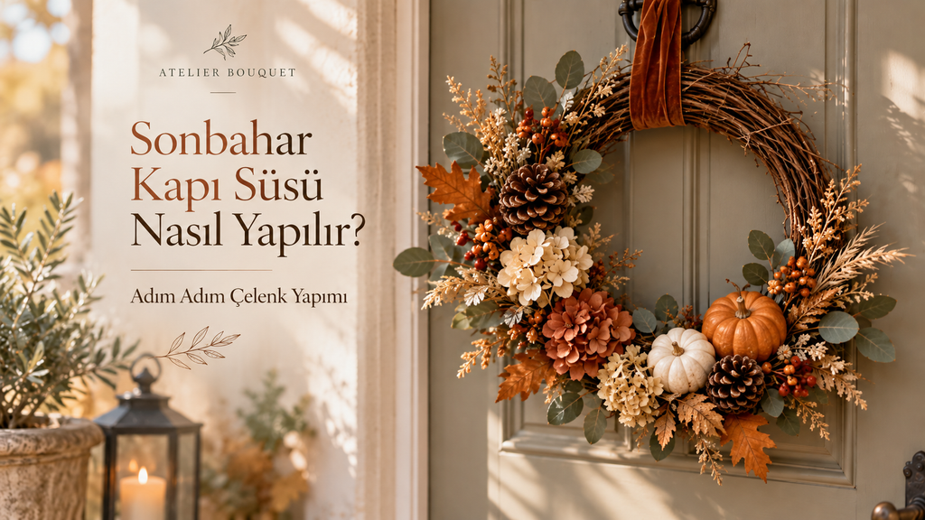 Sonbahar Kapı Süsü Nasıl Yapılır? Adım Adım Çelenk Yapımı