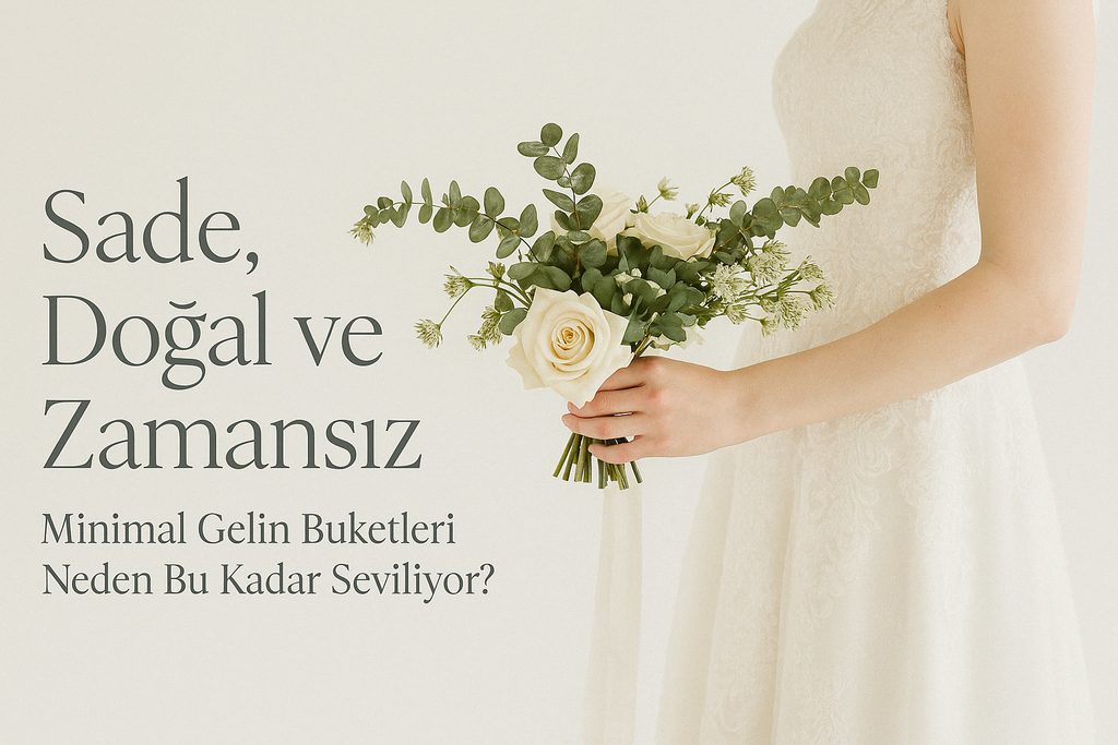 Sade, Doğal ve Zamansız: Minimal Gelin Buketleri Neden Bu Kadar Seviliyor?