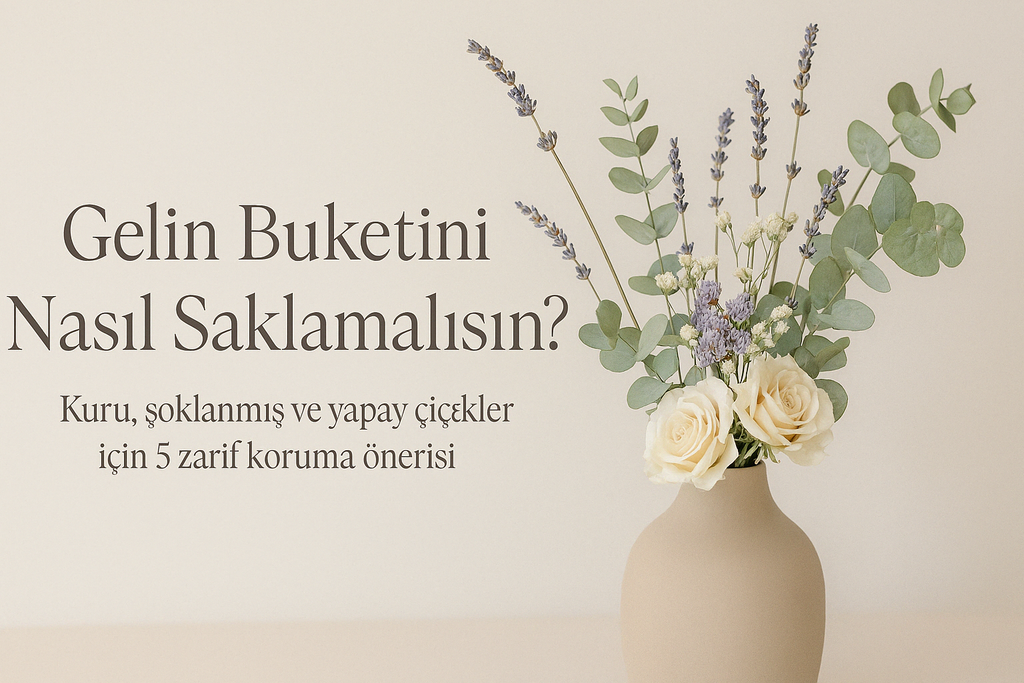 Gelin Buketini Nasıl Saklamalısın? Kuru, Şoklanmış ve Yapay Çiçekler İçin 5 İpucu