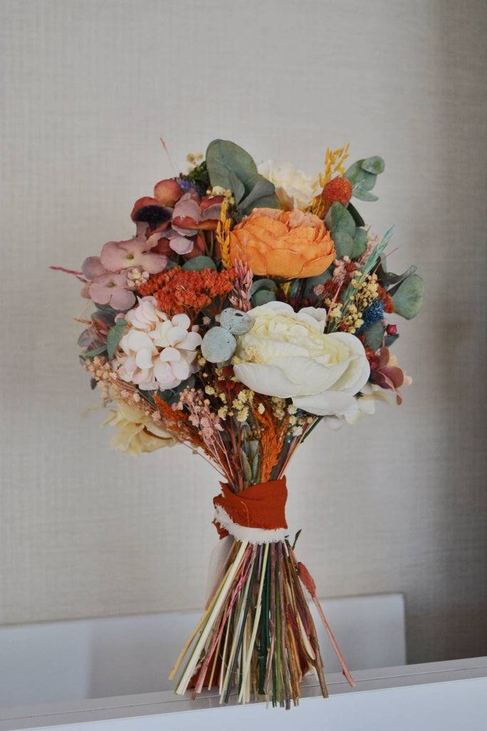 Colorful Bridal Bouquet l Autumn Colors Wedding Flowers